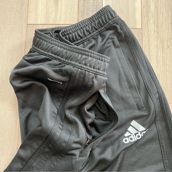 Adidas Climalite Black Core soccer Training Tapered Pants Youth L - Picture 3 of 12